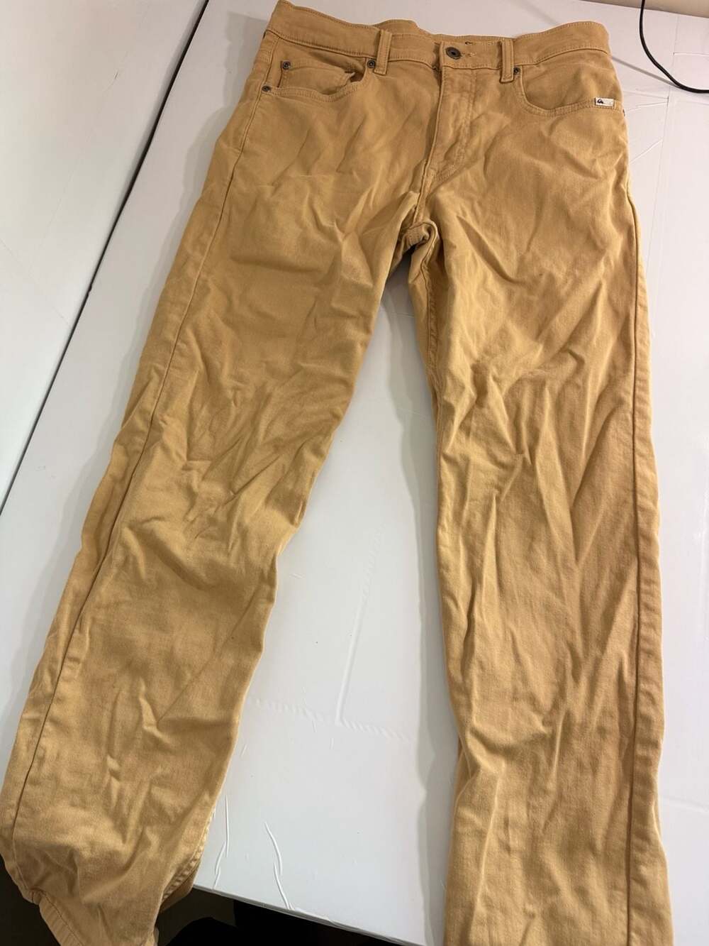 Quiksilver Men's Straight Fit Chino Pants Tan Brown Size 32